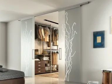Porta per interni scorrevole Aria Glass di Zemma
