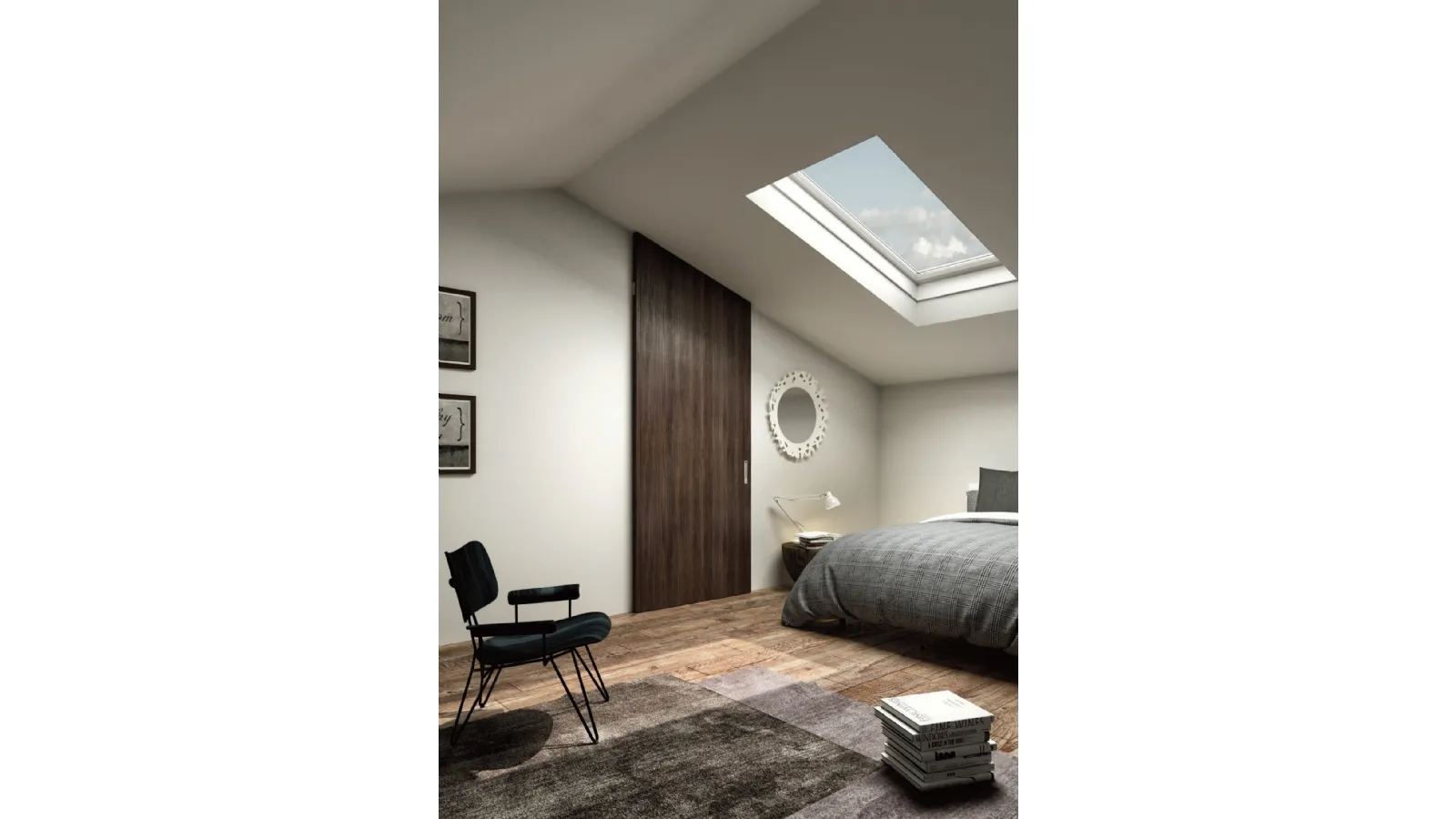 Porta per interni su misura Aria Wood 42 di Zemma