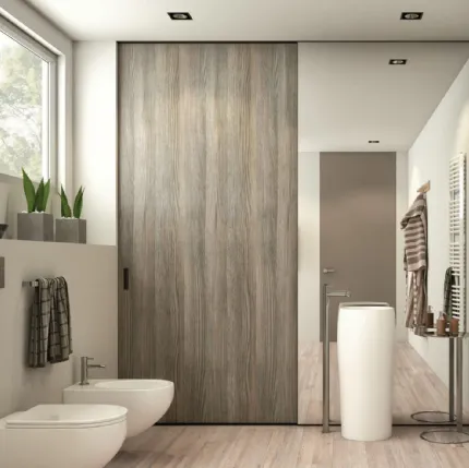 Porta scorrevole per interni in legno Floor Wood 34 di Zemma