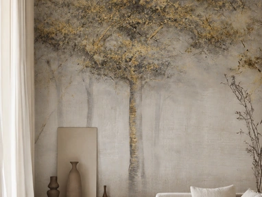 Carta da parati Golden Trees di Adriani e Rossi