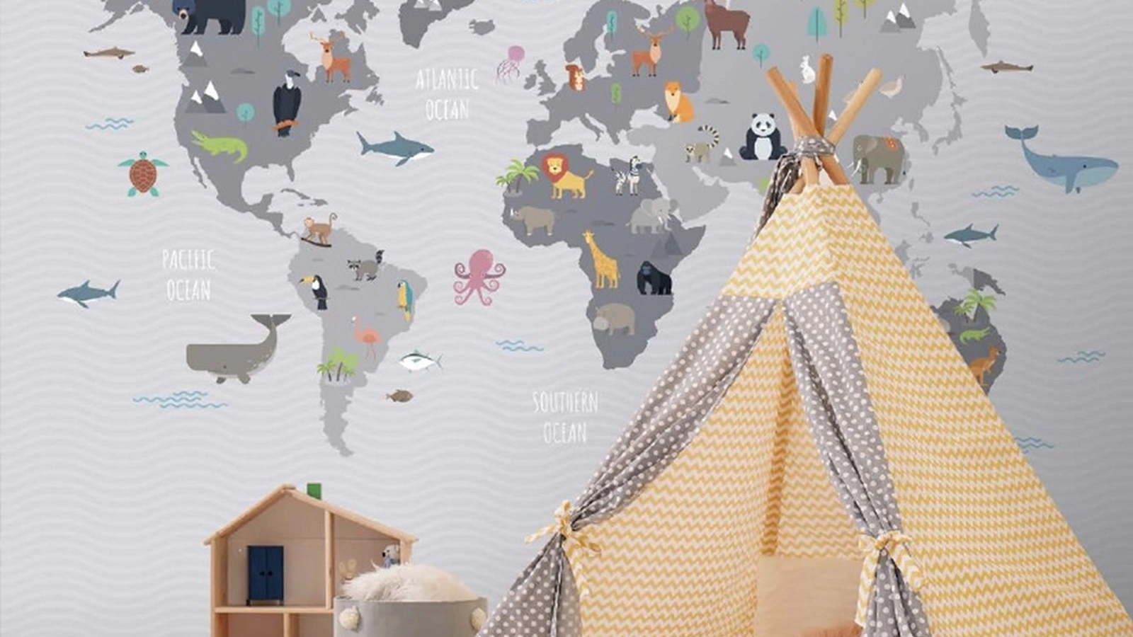 Carta da parati World Kids di Adriani e Rossi