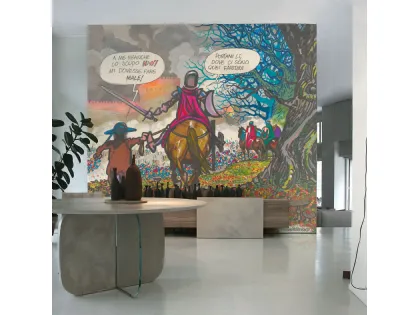 Carta da parati Zanardi Medievale Cavalieri di Tecnografica