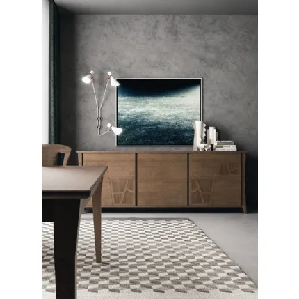 Motivi Credenza contenitore CR3MOLC in legno finitura Castoro Fumé di Ferretti e Ferretti