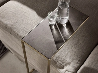 Tavolino Narciso C in legno e metallo di Cantori