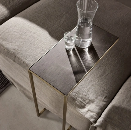 Tavolino Narciso C in legno e metallo di Cantori