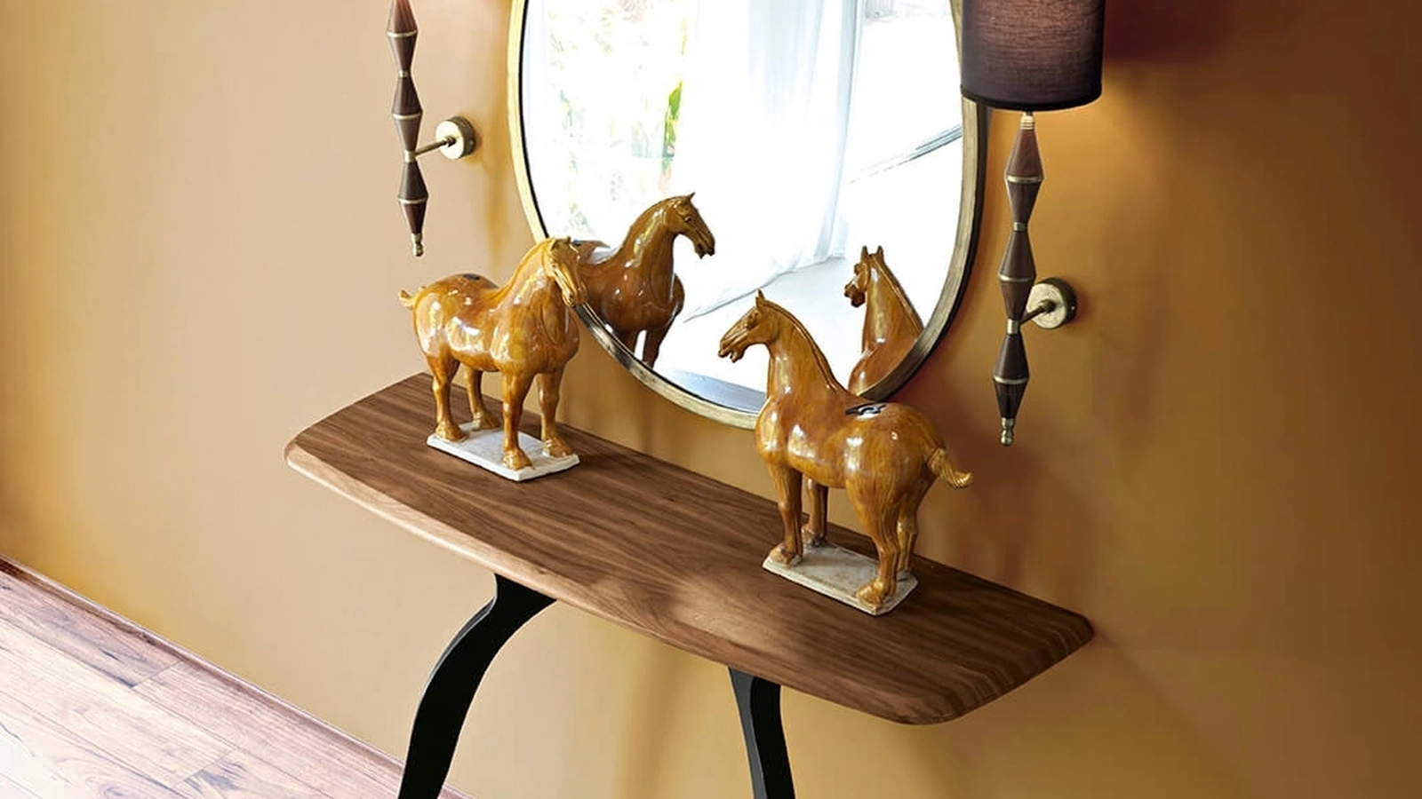  Specchiera Dèdalo Ovale di Silvano Grifoni