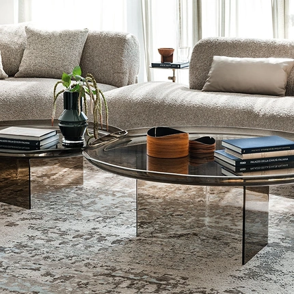 Tavolino Standard realizzato in vetro di Cattelan Italia