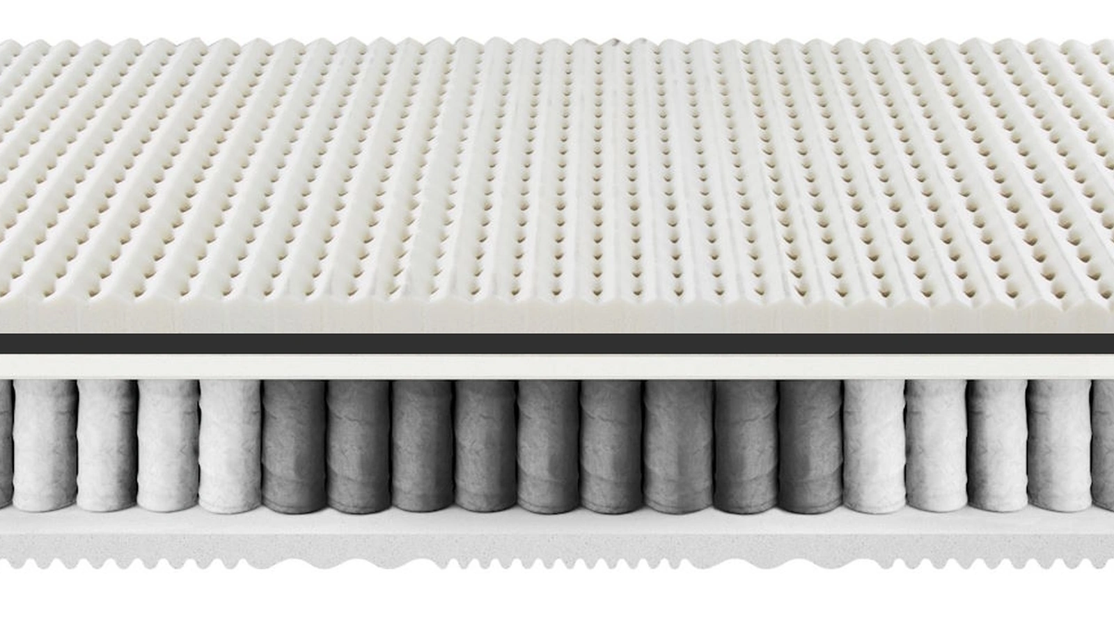 Materasso Galatea a molle insacchettate e lattice di Morfeus