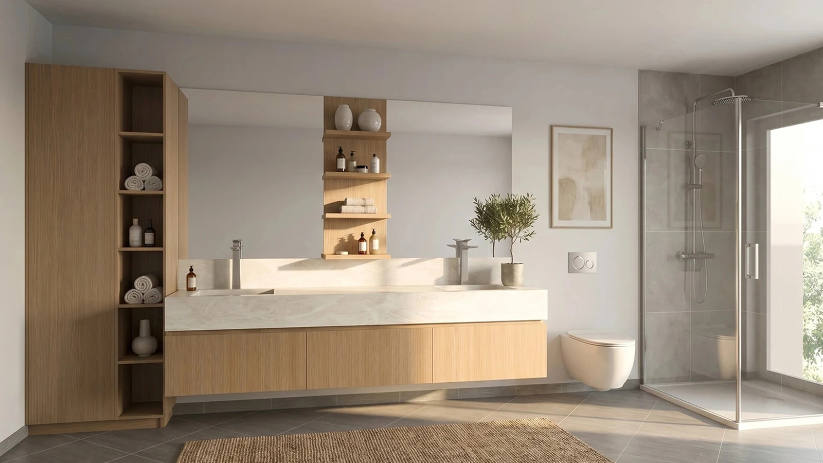 Mobile da Bagno moderno SB03 di Scandola