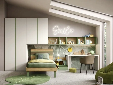 Cameretta a ponte K104 di Moretti Compact Camerette