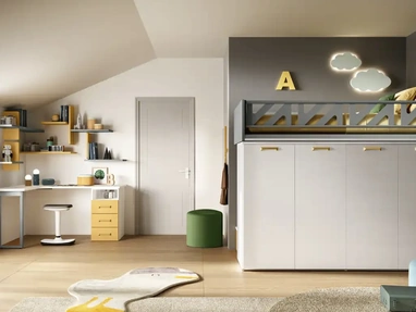 Cameretta a soppalco K109 di Moretti Compact Camerette