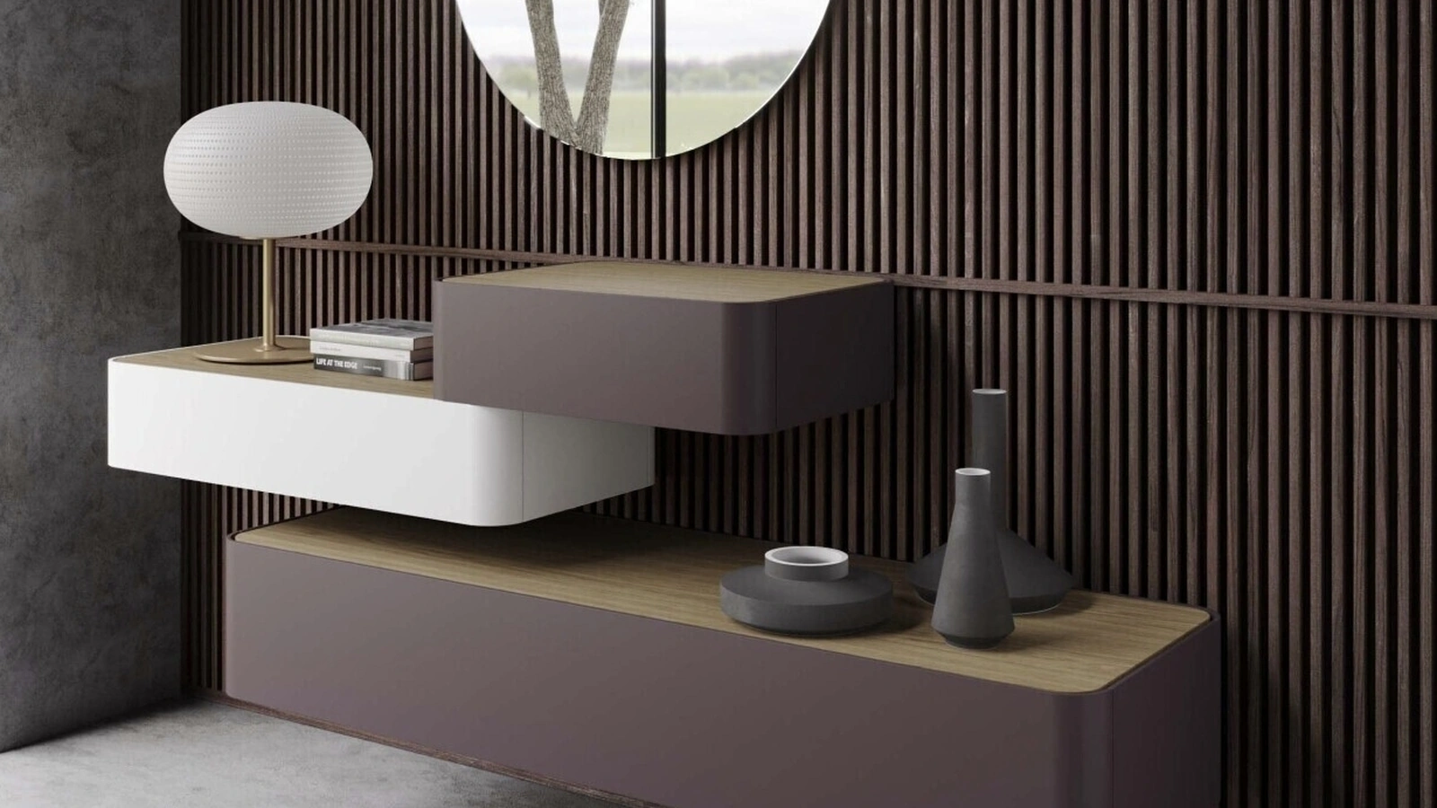 Comò Elite sospeso di Voltan