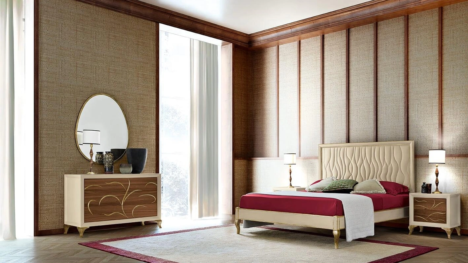 Letto imbottito Dèdalo di Silvano Grifoni