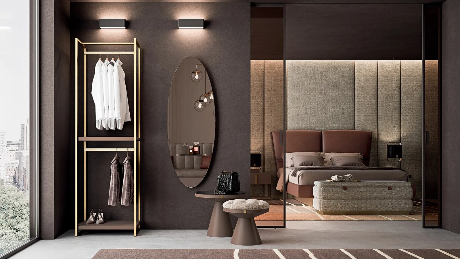 Letto con testiera For You YLT011 di Ferretti e Ferretti