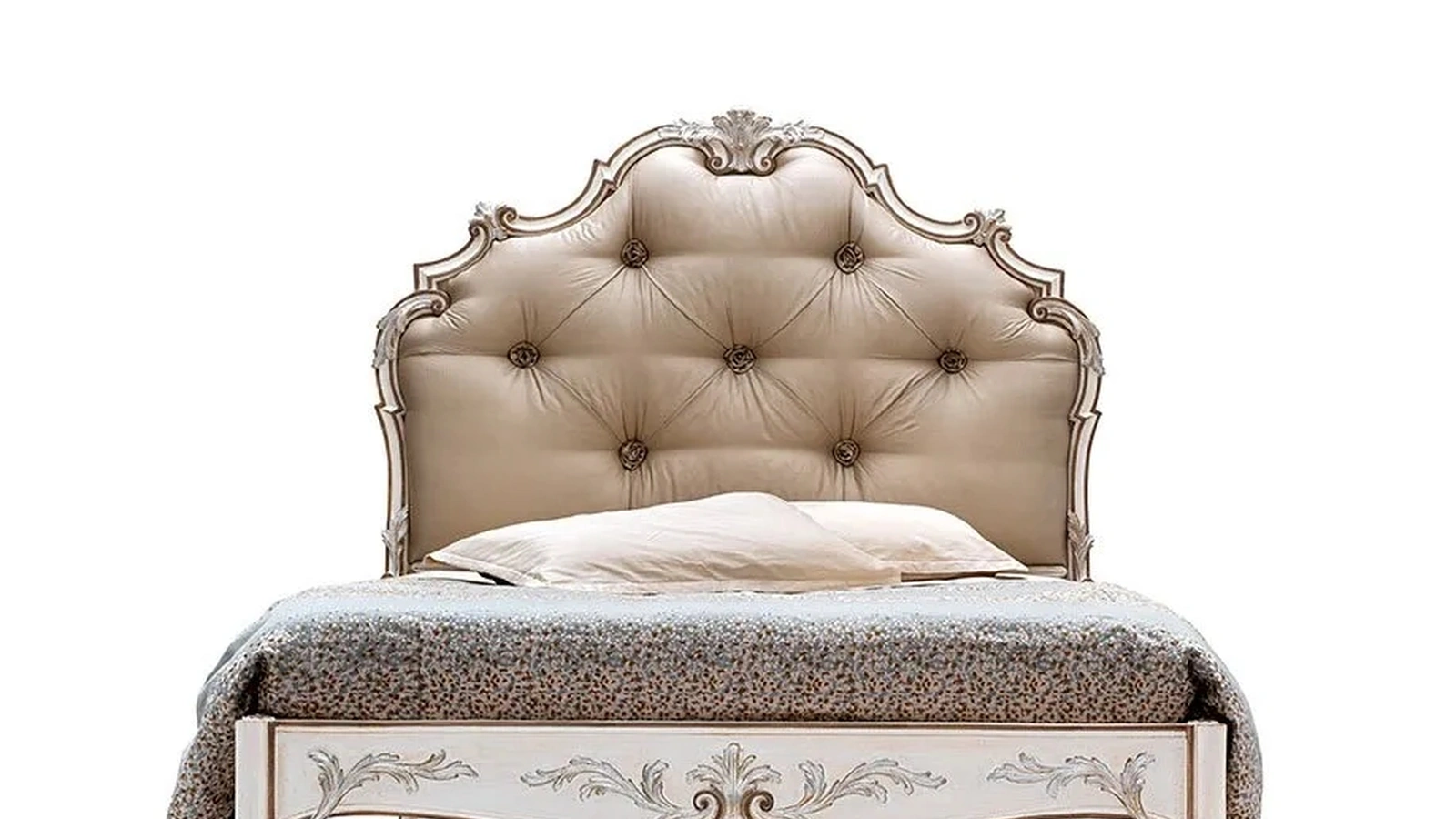 Letto 2520 in tessuto imbottito di Silvano Grifoni