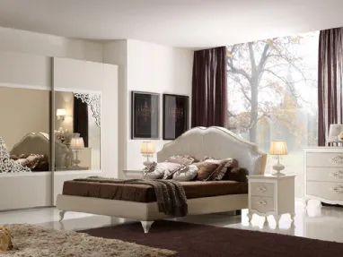 Letto con testiera Notte di Note Ercole di Ferretti e Ferretti
