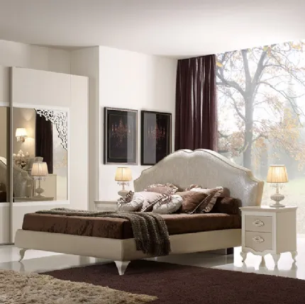 Letto con testiera Notte di Note Ercole di Ferretti e Ferretti