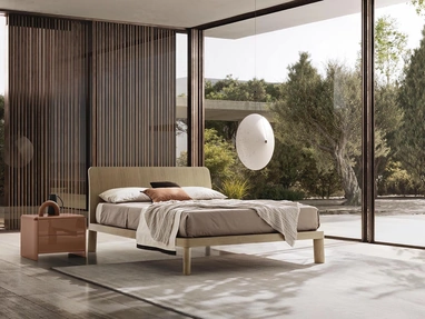 Letto in legno con testiera Paal di Alf Da Frè