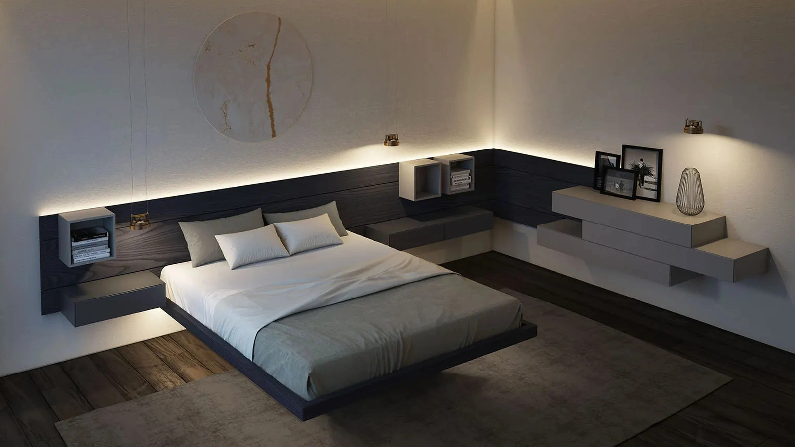 Letto sospeso con contenitore Sorvolo di Fimar