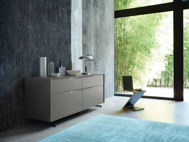 Madia Vela 01 in laccato Ardesia di Sangiacomo