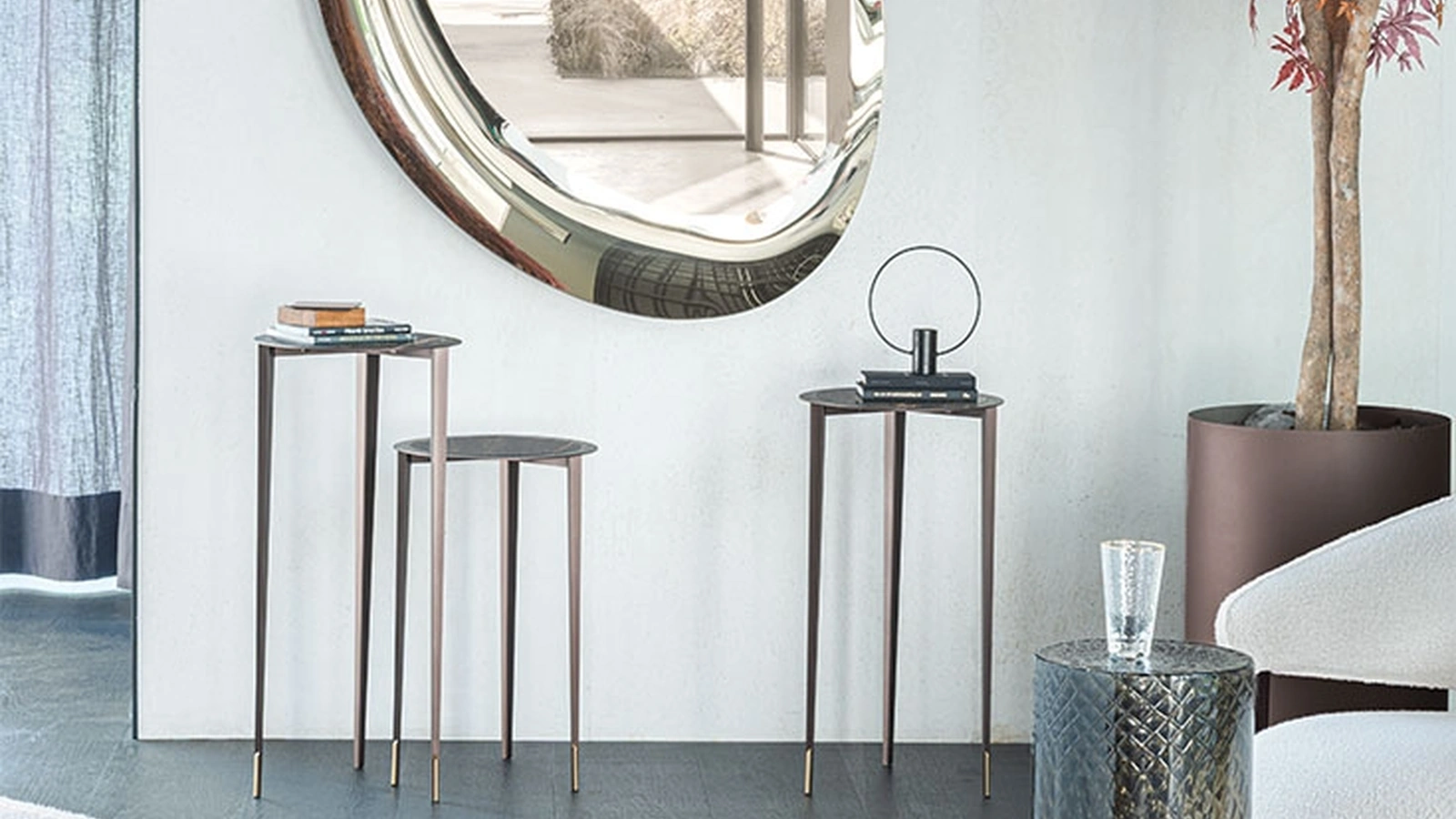 Consolle moderna su più livelli Brio Keramic di Cattelan Italia