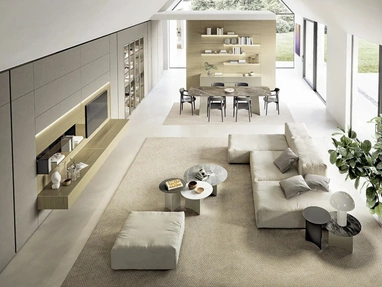 Parete Attrezzata Domino Boiserie 02 di Sangiacomo