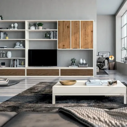 Parete Attrezzata Melograno composizione 95 di Le Fablier