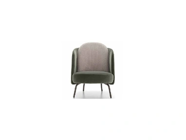 Poltroncina in tessuto con gambe in metallo Lucia di Ditre Italia
