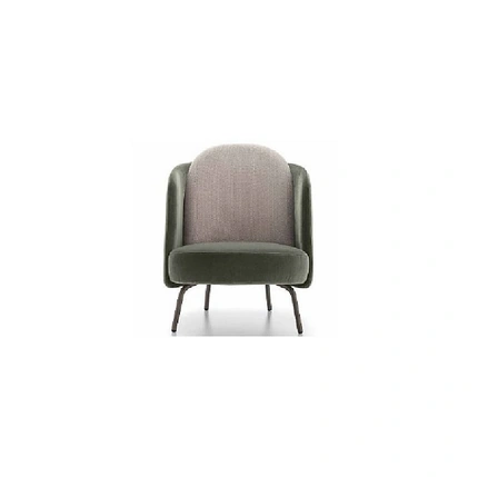 Poltroncina in tessuto con gambe in metallo Lucia di Ditre Italia