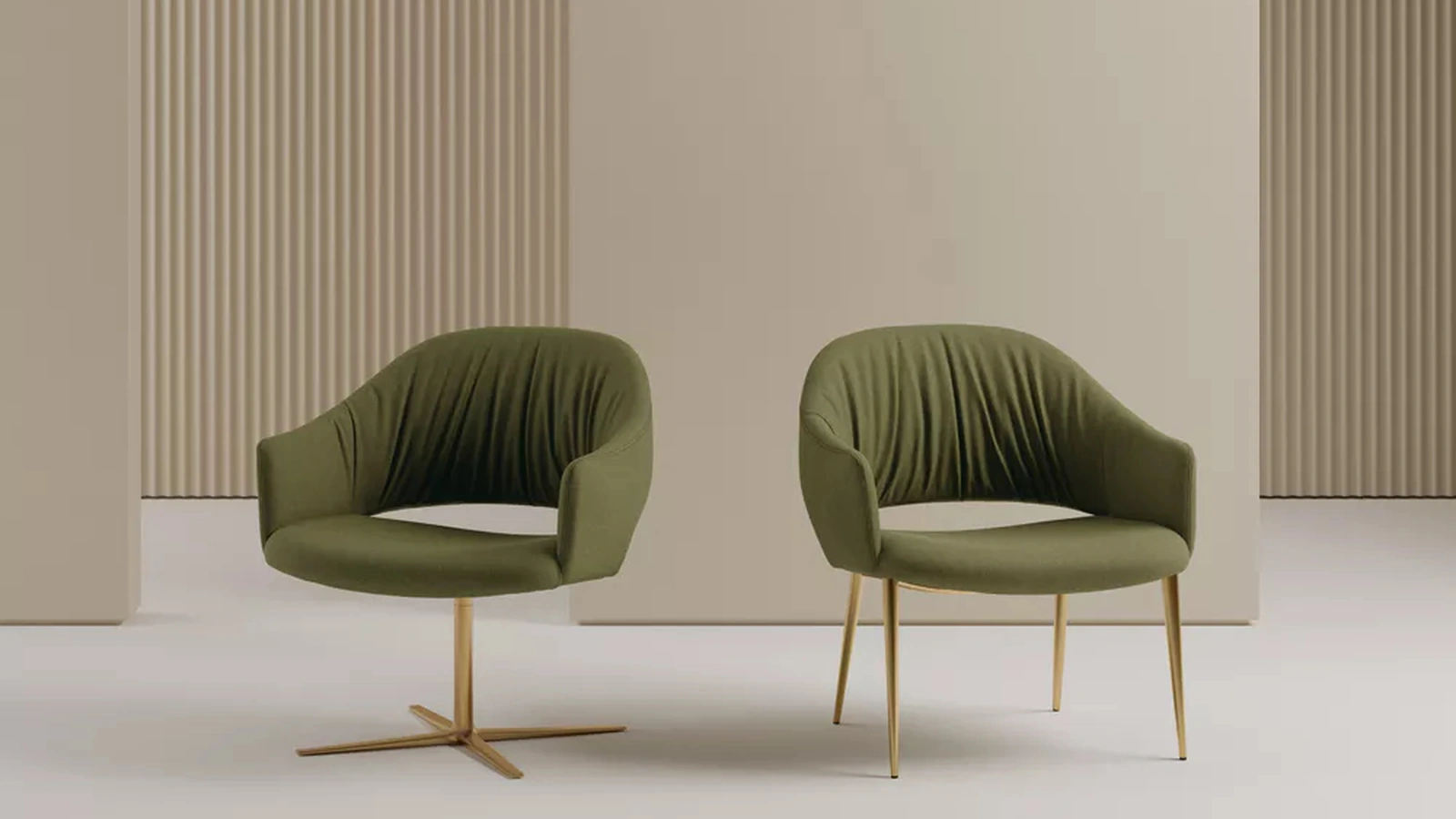Poltroncina Nova in tessuto imbottito di Bontempi