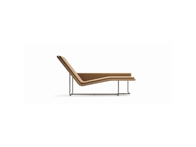Poltrona Chaise Longue in pelle con struttura in metallo Origami di Ditre Italia