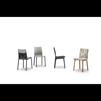 Sedia Alfa in legno massello e laccato di Bontempi