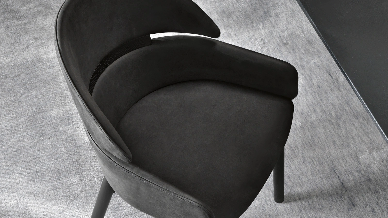 Sedia in pelle Lloyd di Fiam