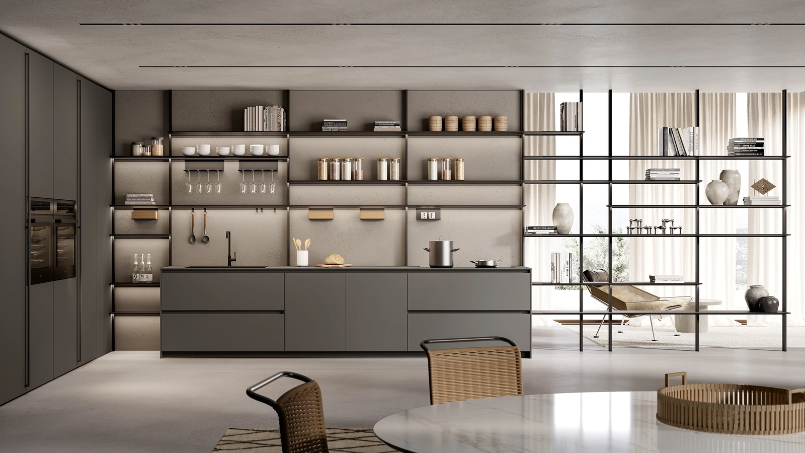 Cucina Design angolare One 01 di Ernestomeda